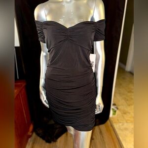 Emerald Sundae Black Mini Dress Size Large